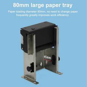 Impresoras Térmicas de Recibos Integradas de 80 mm y 12 V con Bandeja de Papel Grande, Máquina de Impresión de Facturas con Cortador Automático - Product Image 3