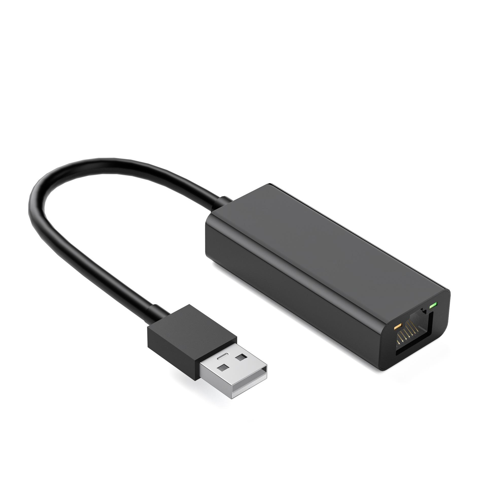 มีไฟพลาสติกในตัวสำหรับการ์ดเครือข่าย USB 100M
