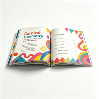 Libro de Cartón Impreso Digitalmente en Offset Multicolor, Hecho a Medida, con Cubierta de Papel y Cartón, Servicio de Laminación con Película