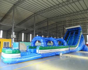 Nouveau design Xinyue Toboggan gonflable en PVC extra long 15x5m Thème sportif Unisexe Amusant Toboggan aquatique pour location événementielle Souffleur et kit de réparation inclus - Product Image 6