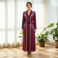 Robe Abaya plissée imprimée de haute qualité, nouveau design, décontractée, pour femmes musulmanes, vêtements islamiques tendance, fournisseur en gros