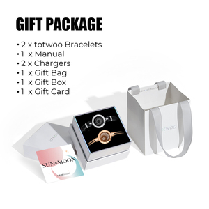 Pulsera Vibratoria <span class=keywords><strong>Totwoo</strong></span> para Parejas al por Mayor Sol y Luna con Tecnología Táctil a Larga Distancia - Product Image 6