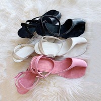 Nouvelle collection 2026 – Sandales romaines sexy pour femme, à bout ouvert et demi-couvert, avec entre-doigts, grandes tailles