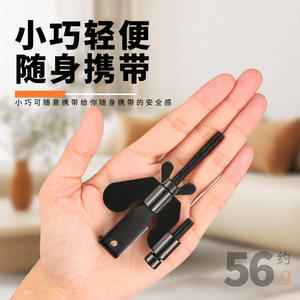 Serrure de porte de salle de bain en alliage de zinc pour la sécurité à domicile, protection de la vie privée, verrou de porte portable durable - Product Image 3