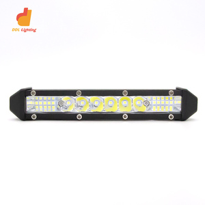 Barra de luz <span class=keywords><strong>LED</strong></span> todoterreno de alto rendimiento intermitente blanca + roja y azul Barra de luz <span class=keywords><strong>Led</strong></span> de aleación de aluminio de 12-36V para carreras todoterreno - Product Image 2