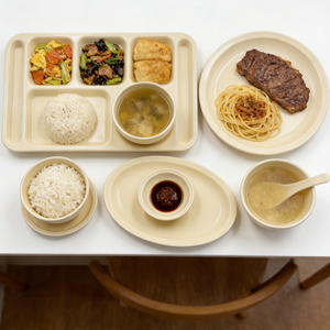 Juego de Vajilla de Melamina de Grado Alimenticio de 12 Piezas para 4 Personas, Incluye Platos Laterales de 9 Pulgadas, Platos Principales de 10 Pulgadas y Tazones de 5 Pulgadas - Product Image 3