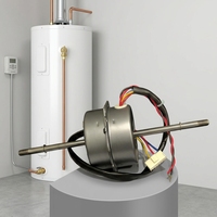 Moteur AC IE 1 de 55W, 2800 tr/min, avec extension à arbre simple/double, boîtier métallique riveté à 3 points, durable, pour chauffe-eau