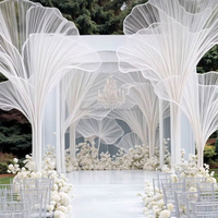 Décoration de mariage personnalisée, toile de fond de mariage de luxe, fleurs géantes faites à la main, décoration d'événement de fête artificielle