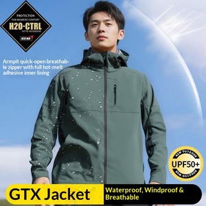 Veste coupe-vent fonctionnelle pour <span class=keywords><strong>homme</strong></span>, fine, imperméable, avec capuche, pour le sport - Product Image 2