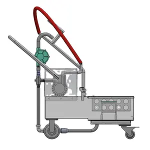 Edelstahl abfall Speiseöl filter Maschine Handbuch Elektrische integrierte Maschine