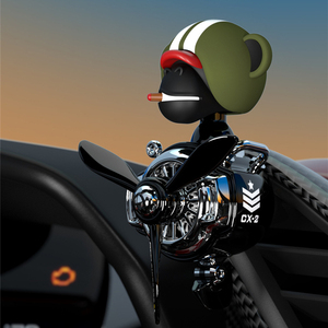 Xe sang trọng làm mát không khí trang trí hộp sọ lắc đầu khuếch tán cánh quạt rắn nhựa tự động phụ kiện mới lạ - Product Image 3