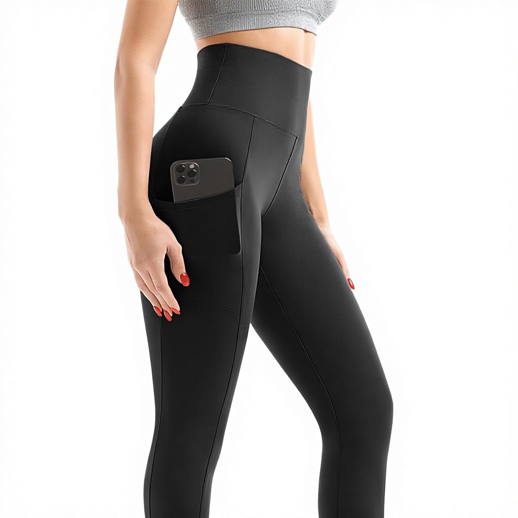 Walifrey Solid High Waisted Leggings Pockets for Women Buttery Soft Tummy Control Shapewear Full Length for Gym Yoga Workout