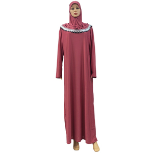 Abaya de Ramadan en <span class=keywords><strong>dentelle</strong></span> pour femmes, Robe de prière, Hijab, Jilbab, Kaftan, Robe longue, vêtements islamiques, <span class=keywords><strong>Djellaba</strong></span> - Product Image 1