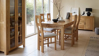 Nouvelle conception, table à manger en bois de chêne d'occasion bon marché de Karachi, meubles de salle à manger, tables et chaises de salle à manger de Dubaï E5005