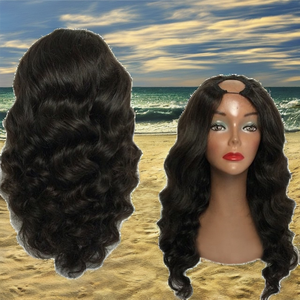 Indian Remy <b>Human</b> Hair Jerry Curl Lace Front <b>Wig</b> Swiss Lace Single Weft Full HD Natural Black Long Curly Hair Extension - Product Image 4