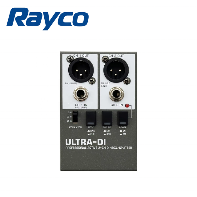 Professional DI20 Active Direct Box 2-Channel Stereo Balanced Drive for Bass Keyboard Stage Performance