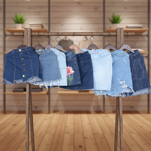 Stock di Fabbrica, Vendita all'Ingrosso di Balle di Abbigliamento Usato di Seconda Mano, Gonne Estive in Denim per Donne Adulte - Product Image 2