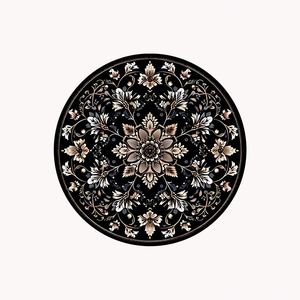 Ensemble de sets de table et sous-verres bohème vintage en caoutchouc isolant, motif feuilles de plantes, écologique, personnalisable, luxe rétro pour la maison et les banquets de mariage - Product Image 3