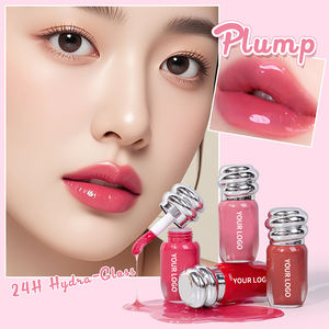 Gloss à lèvres végétalien personnalisable, hydratant, repulpant, brillant, teinté, transparent, non collant, longue durée, finition verre, liquide minéral - Product Image 2