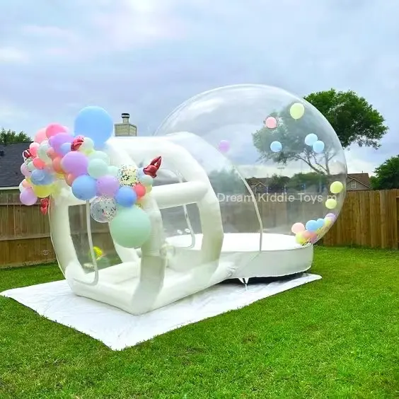 Maison rebondissante personnalisable Tente gonflable à bulles pour fête et divertissement en plein air Maison en dôme transparent Maison en cristal