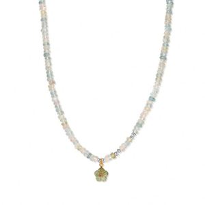 Collares con Colgante de Morganita Natural y Cuentas de Sakura de Dylam Charm, Joyería Fina de Moda para Mujer, Uso Diario - Product Image 1
