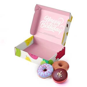 Venta al por mayor personalizado impreso donut caja de embalaje de alimentos donut caja - Product Image 2