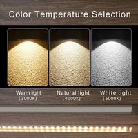Armoire LED avec film Aluminium et couvercle laiteux, Angle de 45 degrés, barre de Surface lumineuse latérale