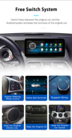 AutoRadio Android 14 Lecteur multimédia de voiture pour Mercedes Benz GLK Class X204 2008-2012 Stéréo Android Auto Carplay Navigation GPS