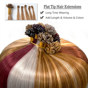 100 Extensiones de <span class=keywords><strong>Cabello</strong></span> <span class=keywords><strong>con</strong></span> Punta Plana Microlink, <span class=keywords><strong>Cabello</strong></span> Humano <span class=keywords><strong>Rubio</strong></span> Liso Pre-Adherido <span class=keywords><strong>con</strong></span> Queratina para una Fácil Instalación - Product Image 4