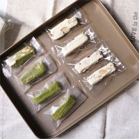 Morsun Sacs en Plastique DIY Faits Main Bonbons Emballage Givré Sac Arachide Taffy Transparents 200 Pièces Alimentaire Scellage Thermique Accepté