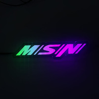 Insigne de calandre avant de voiture personnalisé Flow RGB Automotive Emblem Illuminated Bumper Grill logo Light Car Accessory LED Car Badge