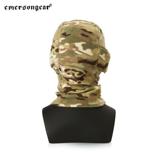 Камуфляжная тактическая маска-капюшон Emersongear, зимний ветрозащитный флисовый утепленный капюшон - Product Image 3