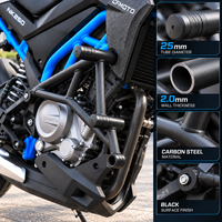 Barre de protection moteur à ressort pour moto CFMOTO 250NK en acier au carbone, pare-chocs latéral anti-collision