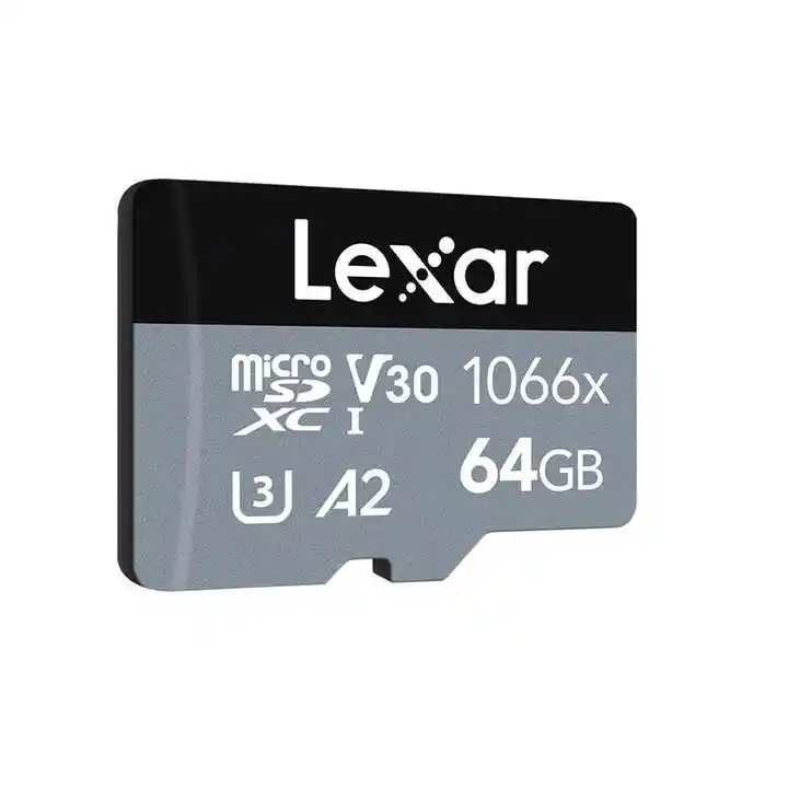 원래 Lexar 전문 마이크로 TF SD 카드 1066x64GB 128GB 256GB 메모리 카드 V30 A2 SDXC SDXC 최대 160 메가바이트/초 전화 카메라