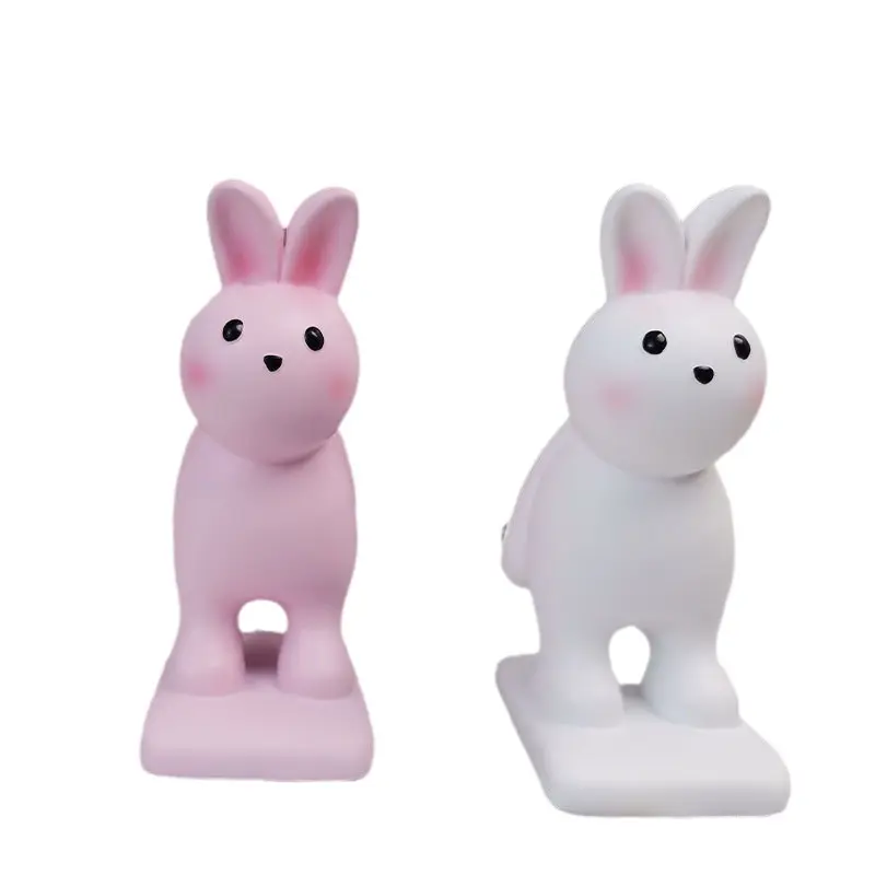 Rabbit sitting mobile phone holder stand Lazy tablet stand home decoration