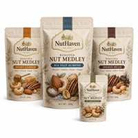 Sachet Mylar personnalisé avec logo pour biscuits Graham, fenêtre transparente, fermeture éclair refermable, emballage alimentaire de qualité pour snacks à emporter, pochette autoportante