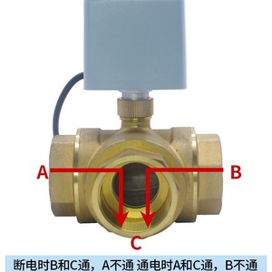 Válvula de Bola Eléctrica de Tres Vías y Dos Controles de 220 VCA, Válvula de Cierre para HVAC, Válvula Solar Eléctrica para Tuberías e Irrigación - Product Image 5