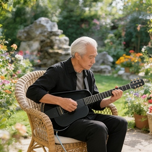Guitare électro-acoustique personnalisée en gros, style rétro intelligent pour l'exportation transfrontalière et les magasins <span class=keywords><strong>de</strong></span> <span class=keywords><strong>musique</strong></span> - Product Image 3