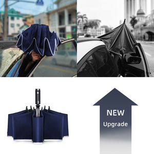 <span class=keywords><strong>Parapluie</strong></span> de voyage réfléchissant de sécurité coupe-vent de 42 pouces, pliable <span class=keywords><strong>à</strong></span> <span class=keywords><strong>l</strong></span>'<span class=keywords><strong>envers</strong></span>, pour hôtels, <span class=keywords><strong>parapluie</strong></span> automatique inversé avec logo LED - Product Image 3