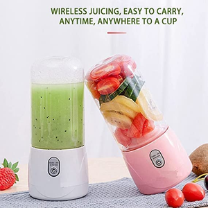 Portable Personal <b>Electric</b> Mini Fruit Juice Blender USB Rechargeable 6 Stainless Steel Blades 500ml Capacity Outdoor Use - Product Image 3