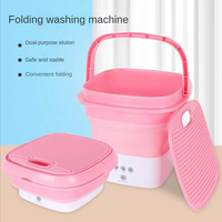 Mini-laveuse portable pliable automatique pour sous-vêtements, petite machine à laver et à sécher le linge