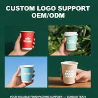 Gobelet à café en papier à double paroi, rose, avec logo personnalisé en relief, au design distinctif, pour boissons chaudes et lattes