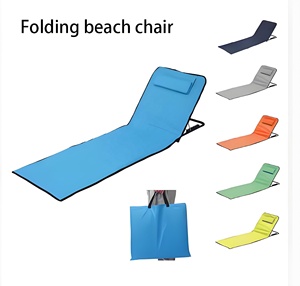Hafif dayanıklı Modern katlanabilir güneş şezlong ayarlanabilir çok pozisyon yalan veya oturma için dış mekan mobilyası hızlı kurulum - Product Image 4