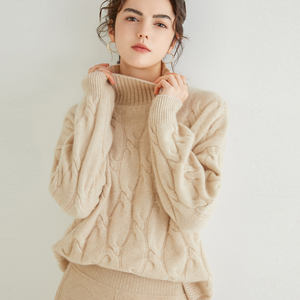 <span class=keywords><strong>2022</strong></span> nouveau style automne <span class=keywords><strong>hiver</strong></span> 100 pur cachemire femmes chandails pulls solide casual épais - Product Image 2
