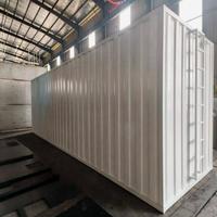 Station de Traitement des Eaux Usées Mobile Conteneurisée avec Pompe, PLC et Boîte de Vitesses pour Chantiers de Construction, Recyclage des Eaux Usées, Déploiement Rapide, Garantie 1 An