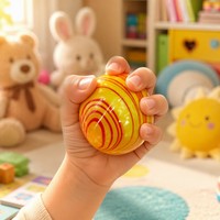 Balle anti-stress en TPR motif marbre, jouet sensoriel souple à presser pour soulager l'anxiété, idéal pour enfants et adultes, TDAH, jeux sensoriels, cadeaux de fête
