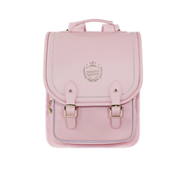 Offre Spéciale conception personnalisée PU étanche Preppy école sac à dos super léger coloré Logo lettre imprimer unisexe bas quantité minimale de commande adolescents garçons