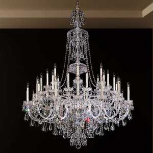 European Custom Large Hanging <b>Light</b> Villa Double Floor Hote Wedding Decoration Crystal Chandelier - Product Image 1