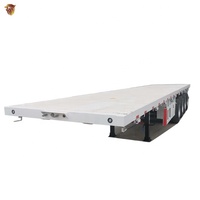 Chengda Thương Hiệu Vận Chuyển 50 Tấn 30 Tấn Xe Tải Thấp 20ft Giường Phẳng 40 Ft 40 Feet 40ft Container Phẳng Trailer Để Bán