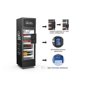 Réfrigérateur intelligent à grande capacité, distributeur automatique de boissons, magasin en libre-service sans surveillance avec paiement par carte de crédit au bureau - Product Image 3